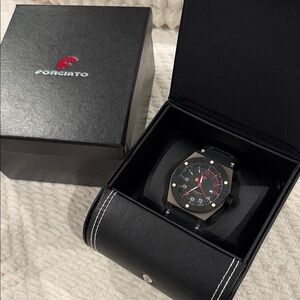 Forgiato Black and Red Watch Rare!